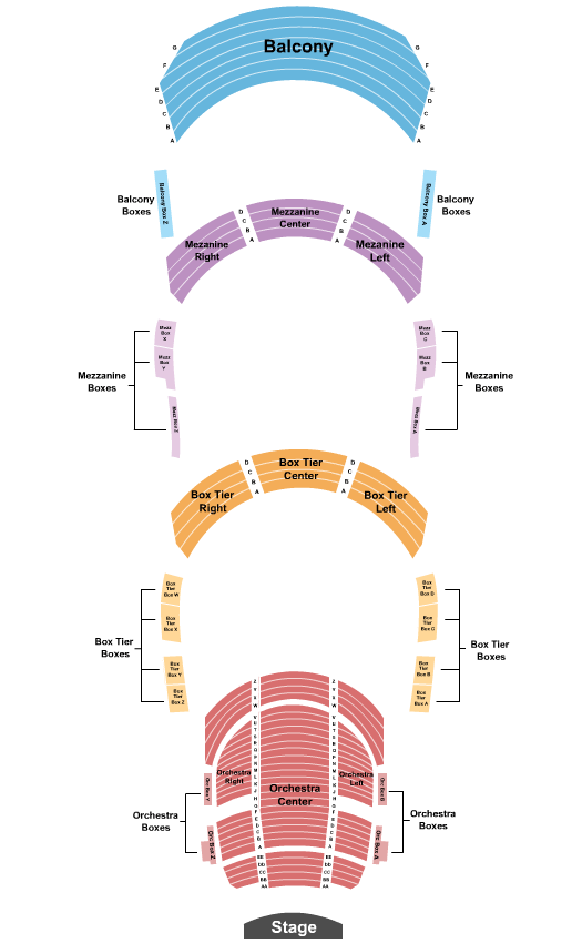 The Fisher Center for the Performing Arts The Nutcracker Seating Chart